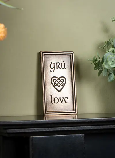 Gra - Love Bronze Wall Plaque
